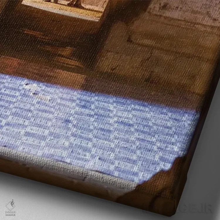 تابلو دکوراتیو Bagan, Myanmar,دو راهب نوجوان مبتدی در معبدی قدیمی، باگان، میان… اثر یان بکه - نمای نزدیک بافت بوم