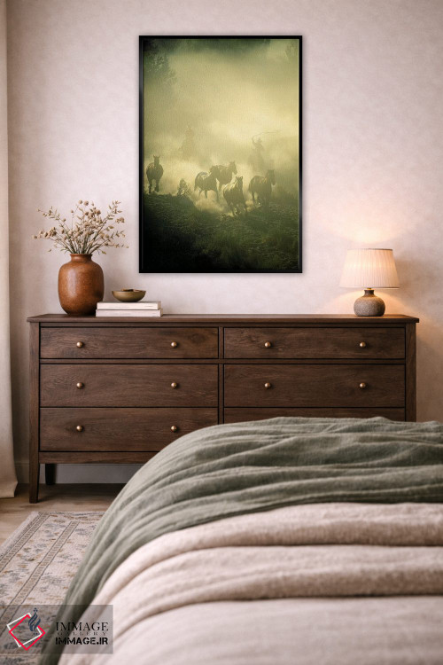 تابلو دکوراتیو تاخت وتاز اثر جیمیز - D3B