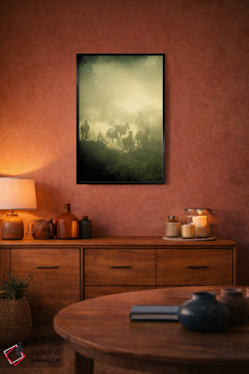 تابلو دکوراتیو تاخت وتاز اثر جیمیز - D4B