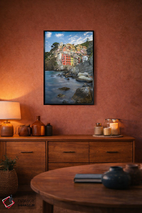 تابلو دکوراتیو Cinque Terre, Italy,شهر ریوماجوره، چینکو تره، ایتالیا اثر یان بکه - D5B