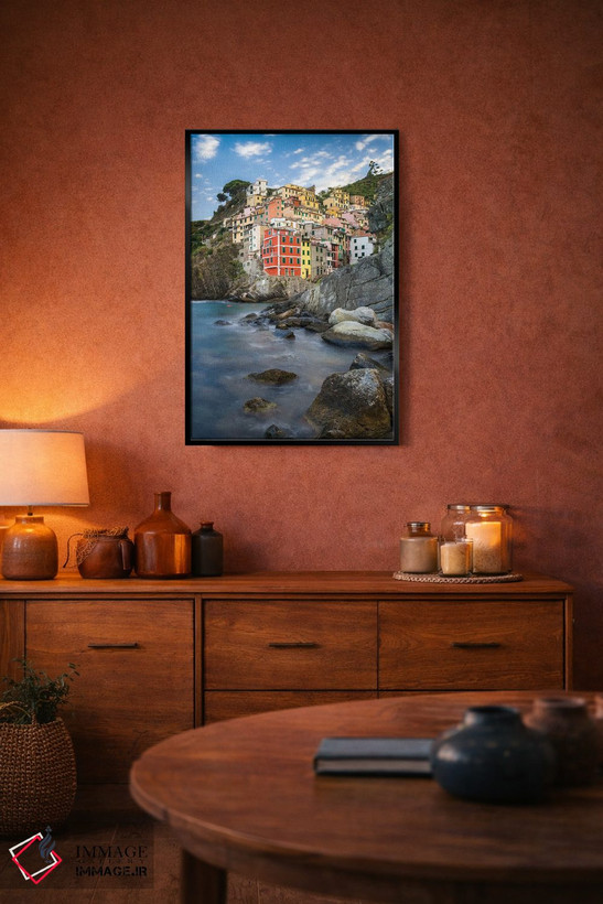 تابلو دکوراتیو Cinque Terre, Italy,شهر ریوماجوره، چینکو تره، ایتالیا اثر یان بکه - D5B