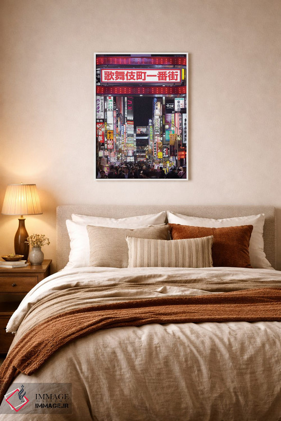 تابلو دکوراتیو Shinjuku, Tokyo,ورودی منطقه تفریحات شبانه کابوکی چو، شینجوکو، ت… اثر یان بکه - D6W