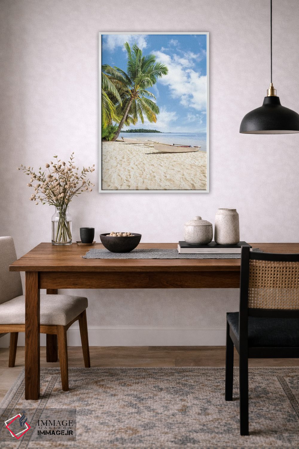 تابلو دکوراتیو بهشت استوایی در بورا بورا اثر یان بکه - D3W
