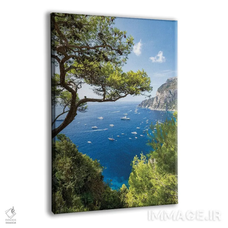 تابلو دکوراتیو Gulf Of Naples, Campania, Italy,تعطیلات تابستانی در جزیره کاپری… اثر یان بکه - نمای پرسپکتیو محصول