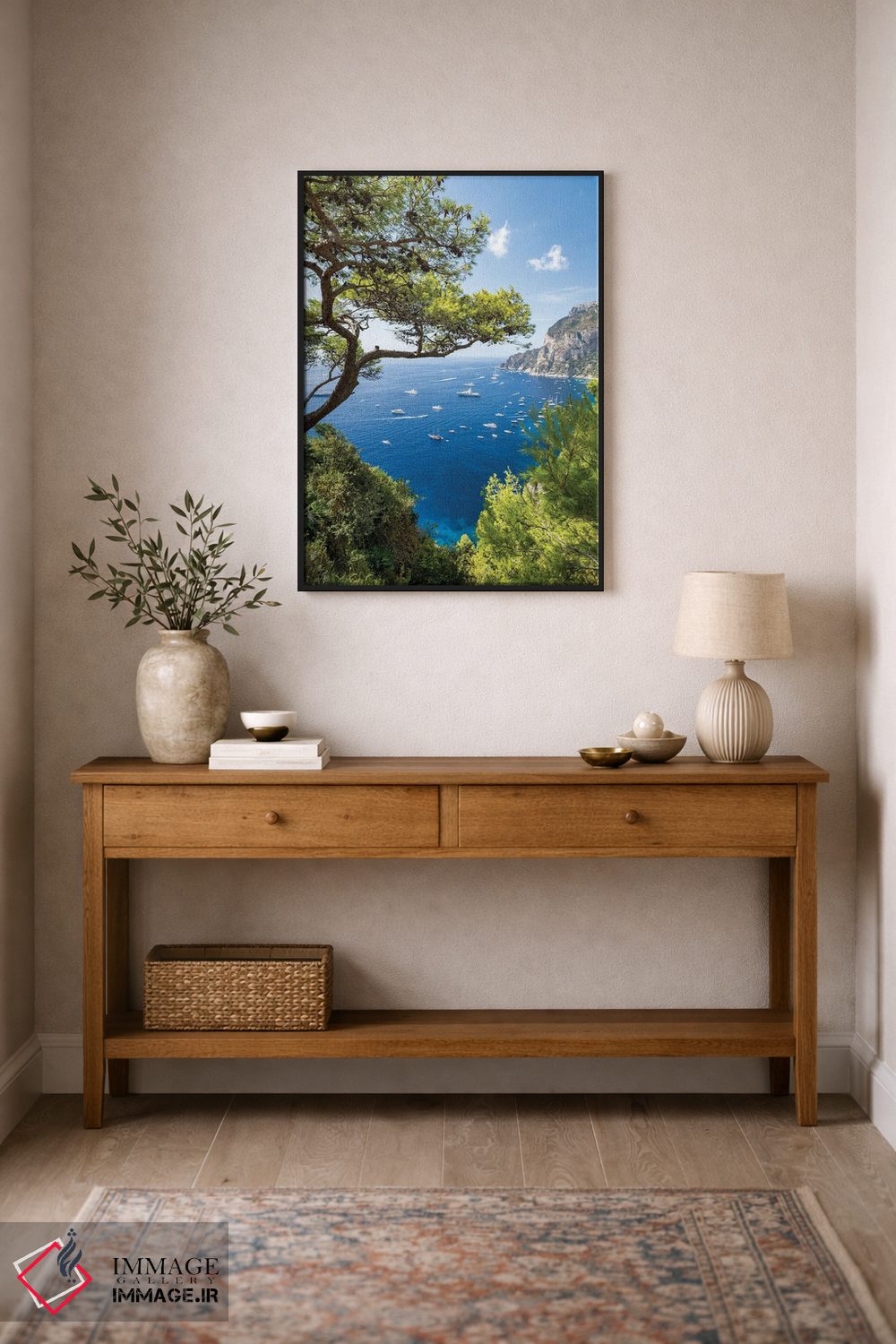 تابلو دکوراتیو Gulf Of Naples, Campania, Italy,تعطیلات تابستانی در جزیره کاپری… اثر یان بکه - D2B