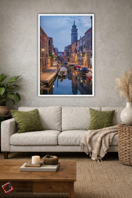 تابلو دکوراتیو Dorsoduro, Venice, Italy,رود سان برنابا، دورسودورو، ونیز، ایتال… اثر یان بکه - D1W