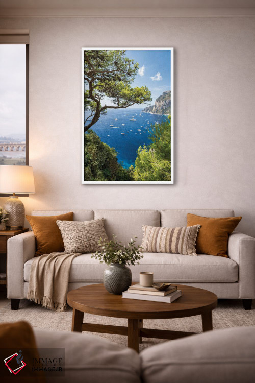 تابلو دکوراتیو Gulf Of Naples, Campania, Italy,تعطیلات تابستانی در جزیره کاپری… اثر یان بکه - D3W