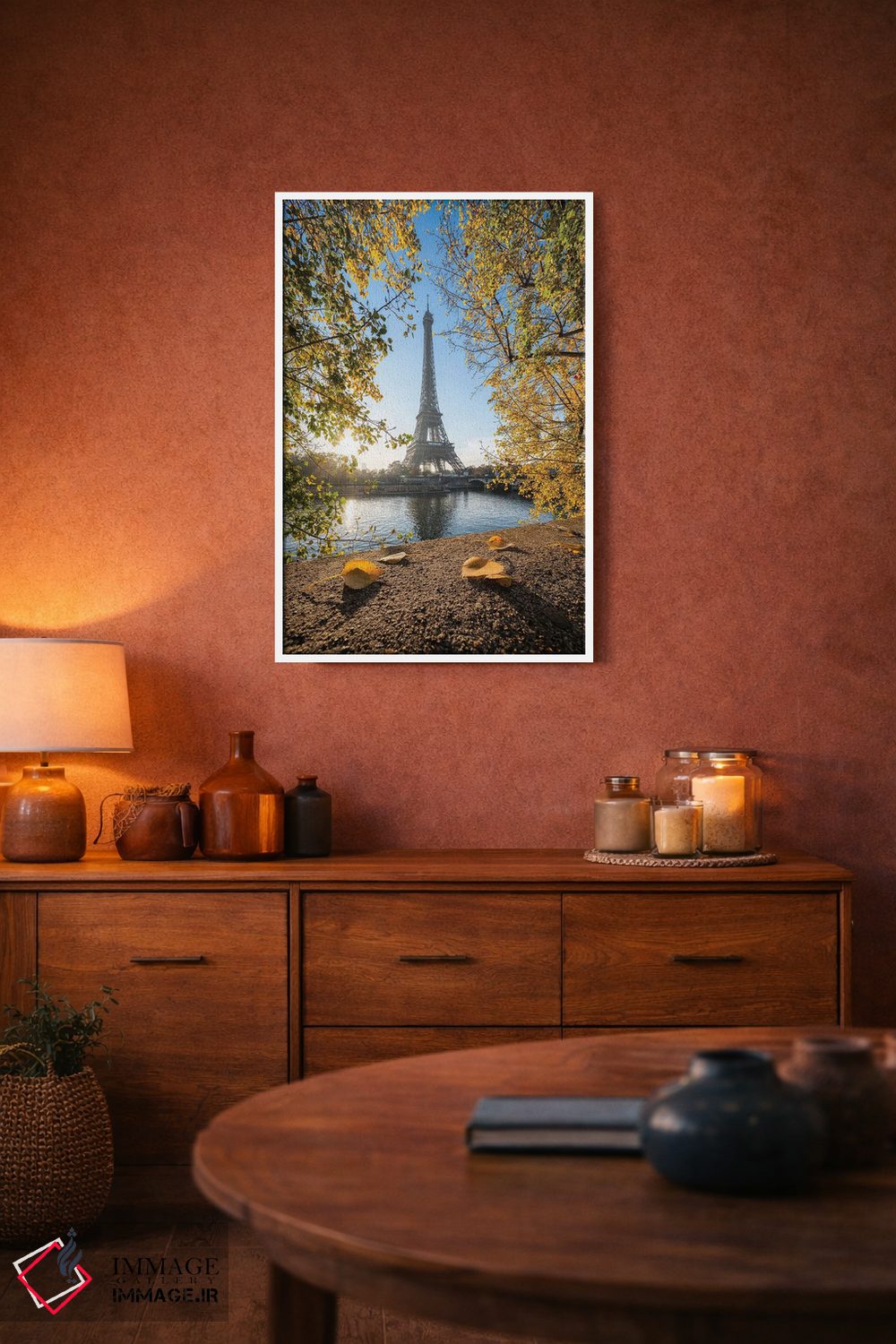 تابلو دکوراتیو France,برج ایفل در فصل پاییز، پاریس، فرانسه اثر یان بکه - D3W