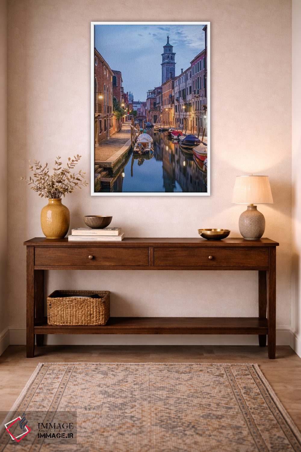 تابلو دکوراتیو Dorsoduro, Venice, Italy,رود سان برنابا، دورسودورو، ونیز، ایتال… اثر یان بکه - D3W