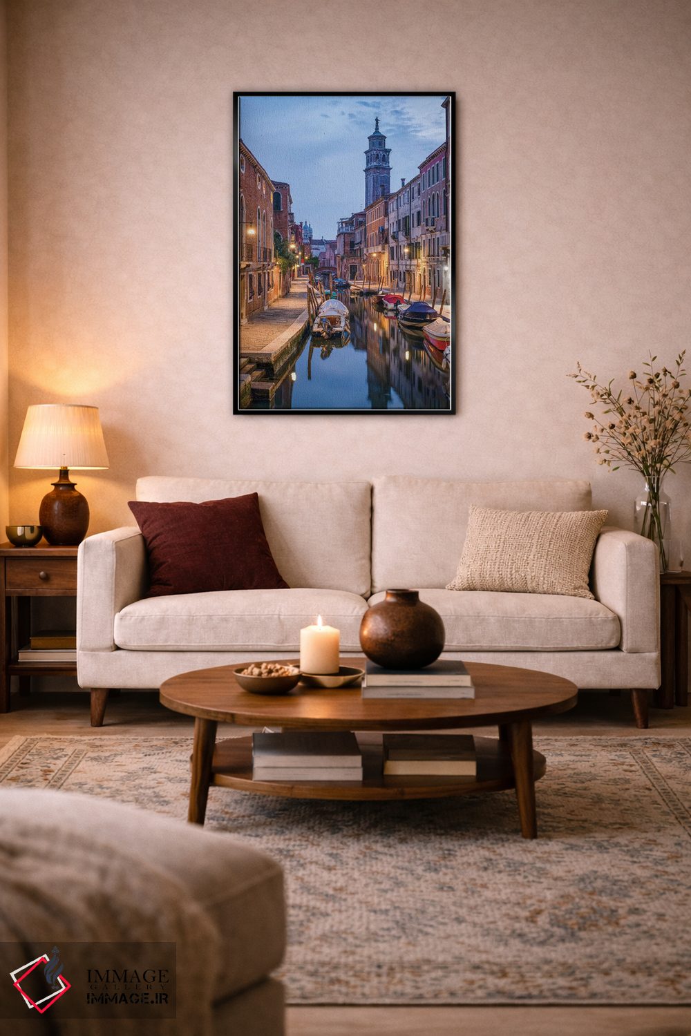 تابلو دکوراتیو Dorsoduro, Venice, Italy,رود سان برنابا، دورسودورو، ونیز، ایتال… اثر یان بکه - D5B