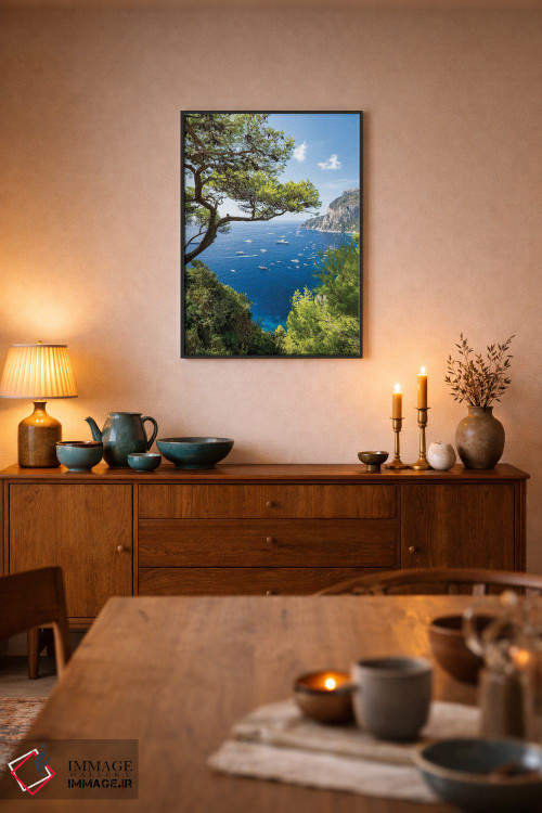 تابلو دکوراتیو Gulf Of Naples, Campania, Italy,تعطیلات تابستانی در جزیره کاپری… اثر یان بکه - D6B