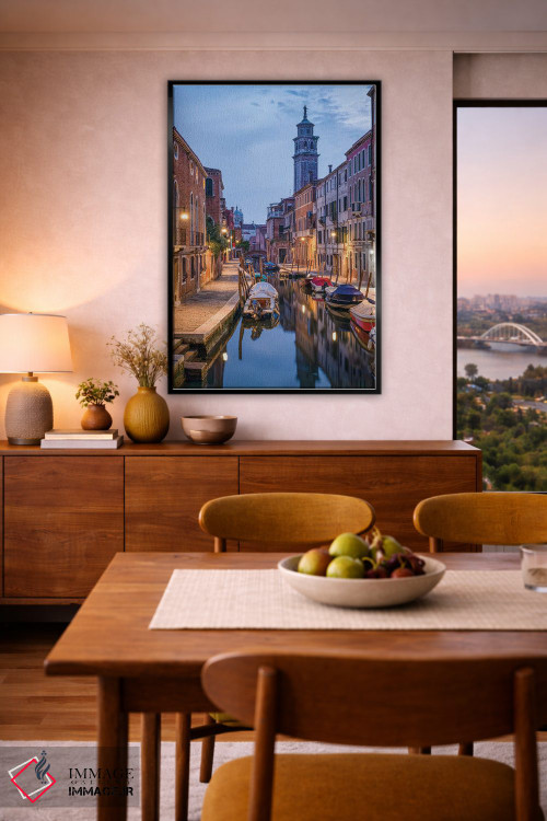 تابلو دکوراتیو Dorsoduro, Venice, Italy,رود سان برنابا، دورسودورو، ونیز، ایتال… اثر یان بکه - D6B