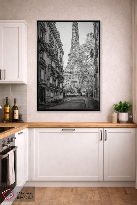 تابلو دکوراتیو France,خیابان با دید برج ایفل، پاریس، فرانسه اثر یان بکه - D2B