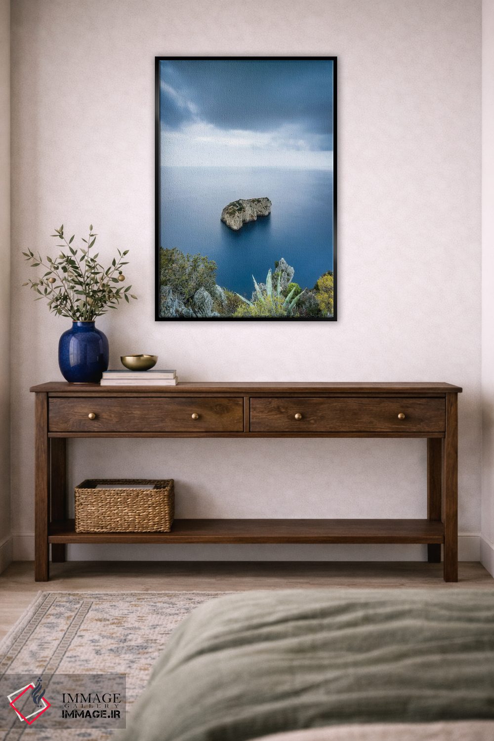 تابلو دکوراتیو Capri, Italy,صخره اسکوگلیو دل موناکونه، کاپری، ایتالیا اثر یان بکه - D4B