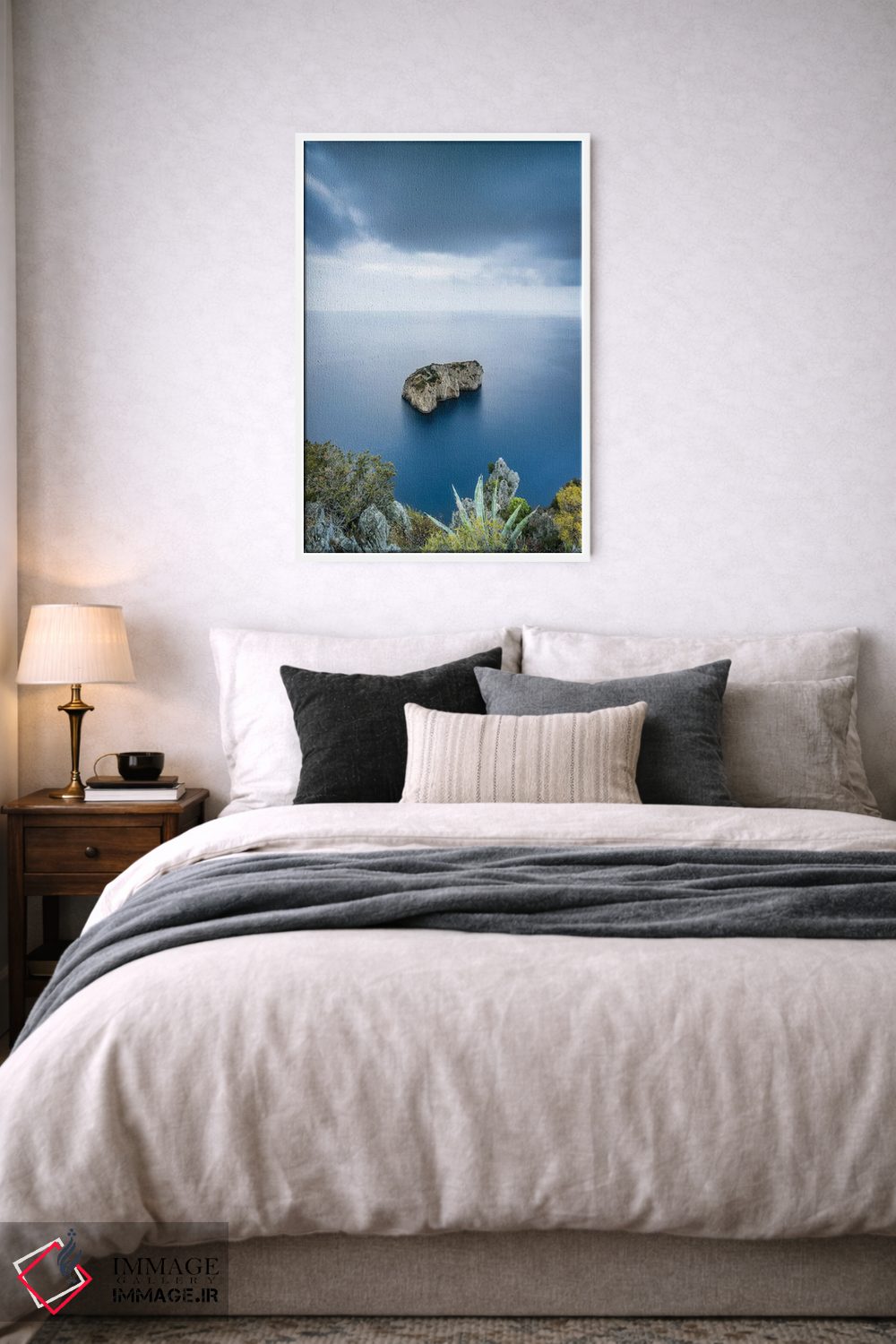 تابلو دکوراتیو Capri, Italy,صخره اسکوگلیو دل موناکونه، کاپری، ایتالیا اثر یان بکه - D5W