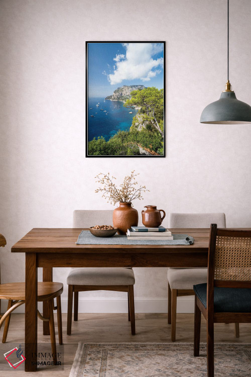 تابلو دکوراتیو Capri Island, Italy,بلودره تراگارا در تابستان، جزیره کاپری، ایت… اثر یان بکه - D6B