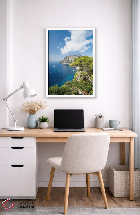 تابلو دکوراتیو Capri Island, Italy,بلودره تراگارا در تابستان، جزیره کاپری، ایت… اثر یان بکه - D5W