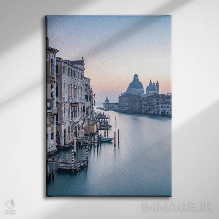 تابلو دکوراتیو Venice, Italy,کانال بزرگ ، ونیز، ایتالیا اثر یان بکه - نمای روبهرو روی دیوار