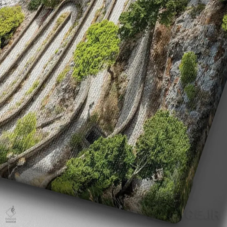 تابلو دکوراتیو Capri Island, Italy,مسیر تاریخی پیاده روی ویا کروپ، جزیره کاپری… اثر یان بکه - نمای نزدیک بافت بوم