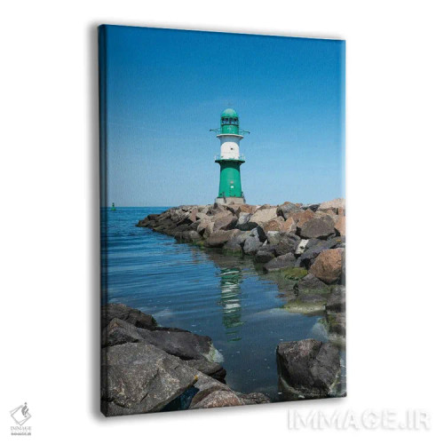 تابلو دکوراتیو Warnemünde, Rostock, Mecklenburg-Vorpommern, Germany,فانوس دریا… اثر یان بکه - نمای پرسپکتیو محصول