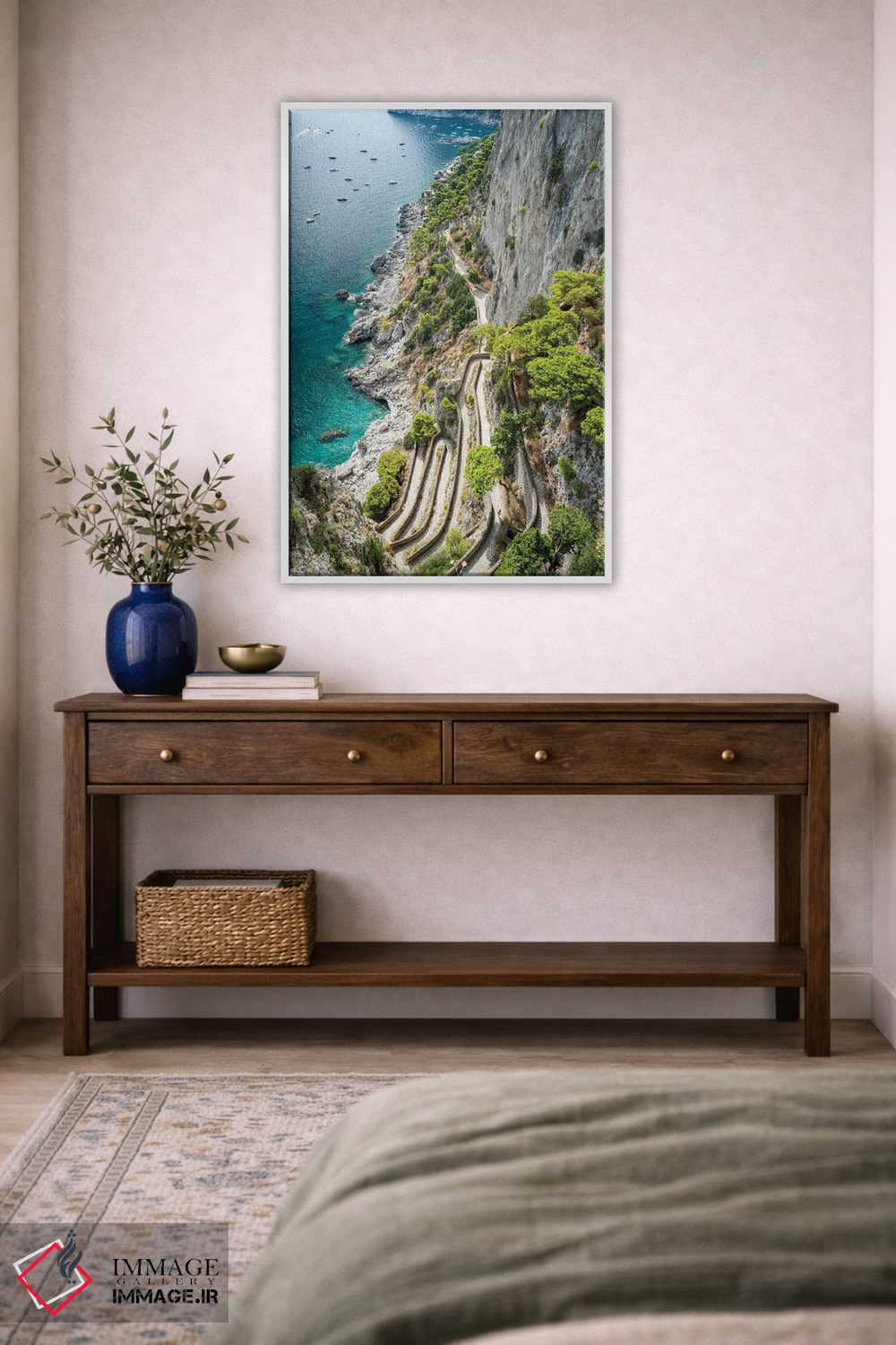 تابلو دکوراتیو Capri Island, Italy,مسیر تاریخی پیاده روی ویا کروپ، جزیره کاپری… اثر یان بکه - D2W