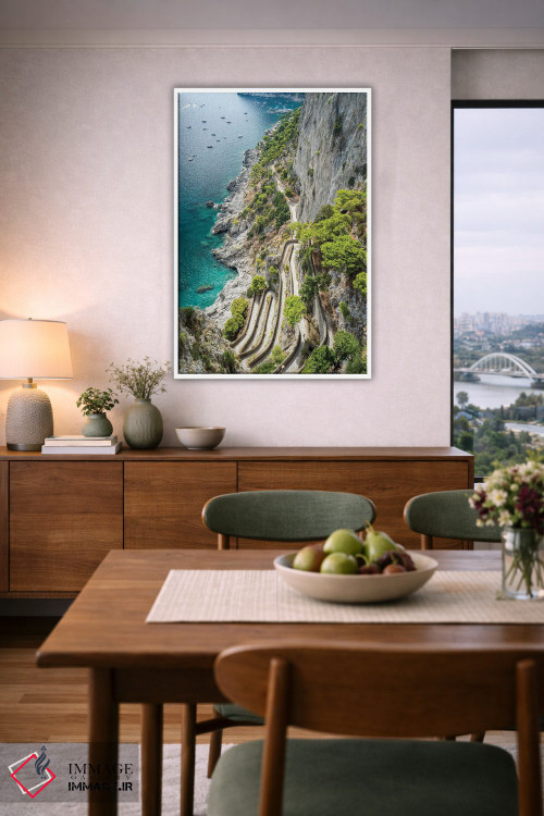 تابلو دکوراتیو Capri Island, Italy,مسیر تاریخی پیاده روی ویا کروپ، جزیره کاپری… اثر یان بکه - D6W