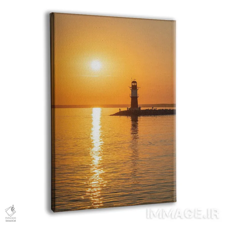 تابلو دکوراتیو Warnemünde, Rostock, Mecklenburg-Vorpommern, Germany,طلوع آفتاب… اثر یان بکه - نمای پرسپکتیو محصول