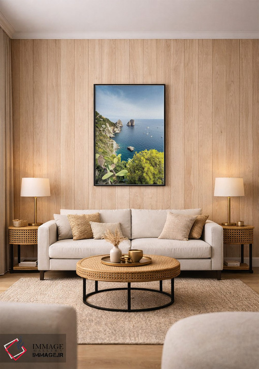 تابلو دکوراتیو Capri Island, Italy,صخره های فاراگلیونی از باغ های آگوستوس، جزی… اثر یان بکه - D2B