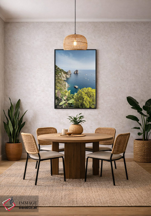 تابلو دکوراتیو Capri Island, Italy,صخره های فاراگلیونی از باغ های آگوستوس، جزی… اثر یان بکه - D4B