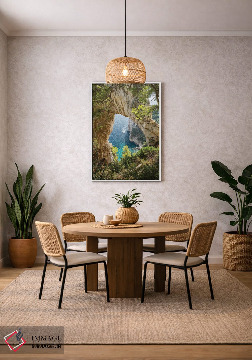 تابلو دکوراتیو Italy,طاق طبیعی در جزیره کاپری، ایتالیا اثر یان بکه - D3W