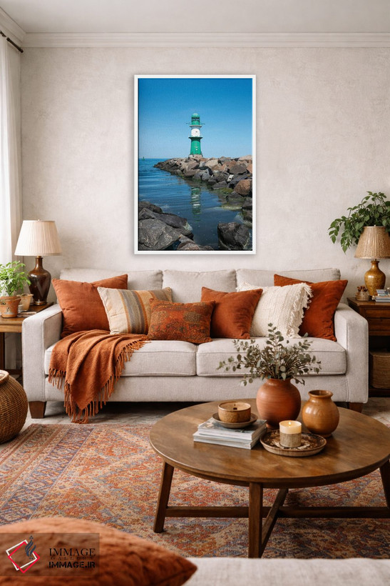 تابلو دکوراتیو Warnemünde, Rostock, Mecklenburg-Vorpommern, Germany,فانوس دریا… اثر یان بکه - D2W