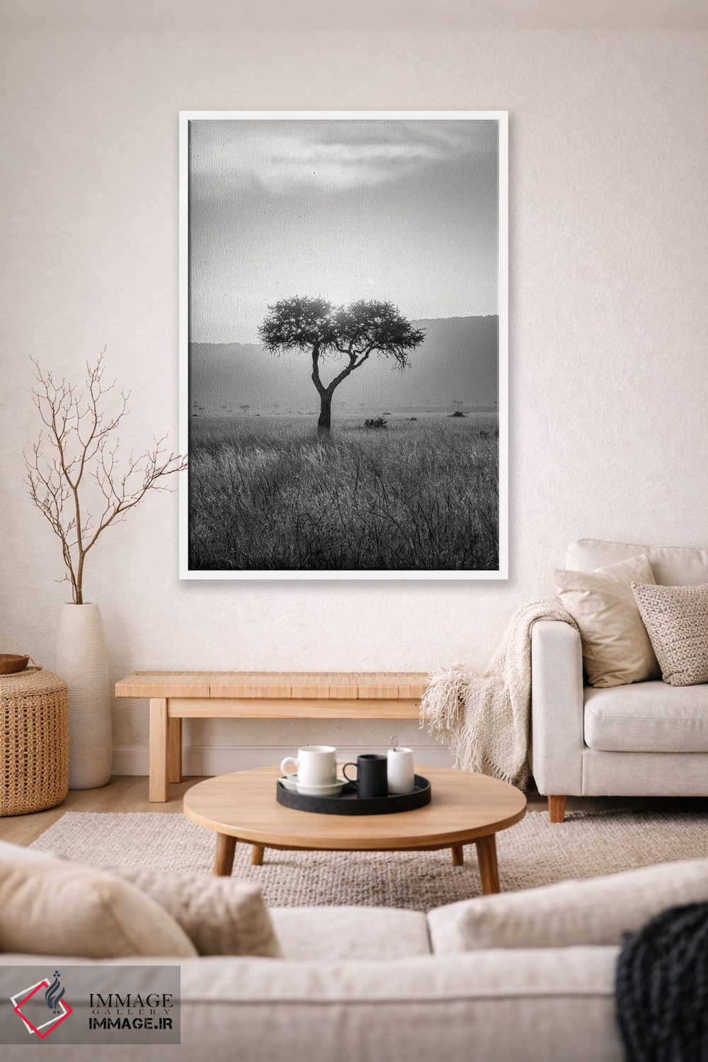 تابلو دکوراتیو Maasai Mara , Kenya, Africa,درخت آکاسیا ، ماسایی مارا، کنیا، آف… اثر یان بکه - D1W