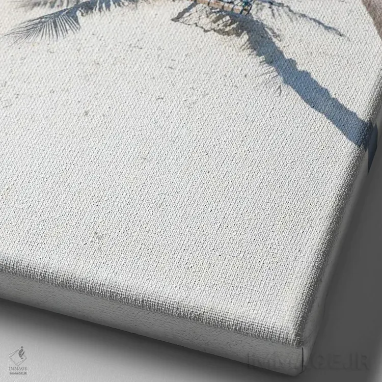 تابلو دکوراتیو Maldives,تعطیلات تابستانی در ساحل مالدیو اثر یان بکه - نمای نزدیک بافت بوم