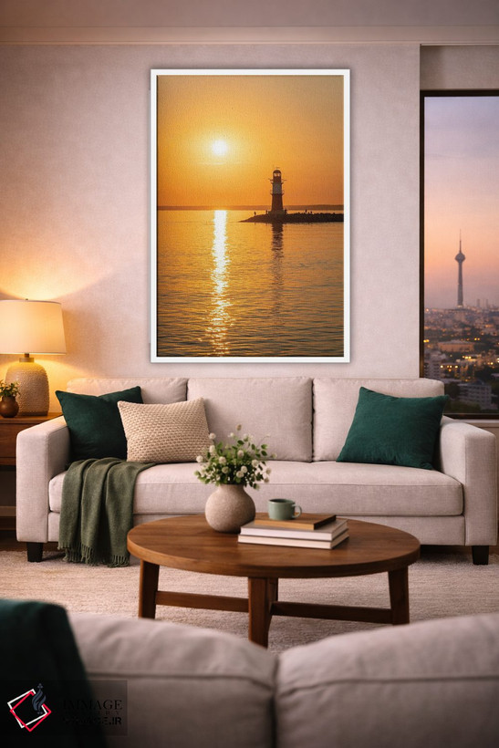 تابلو دکوراتیو Warnemünde, Rostock, Mecklenburg-Vorpommern, Germany,طلوع آفتاب… اثر یان بکه - D1W