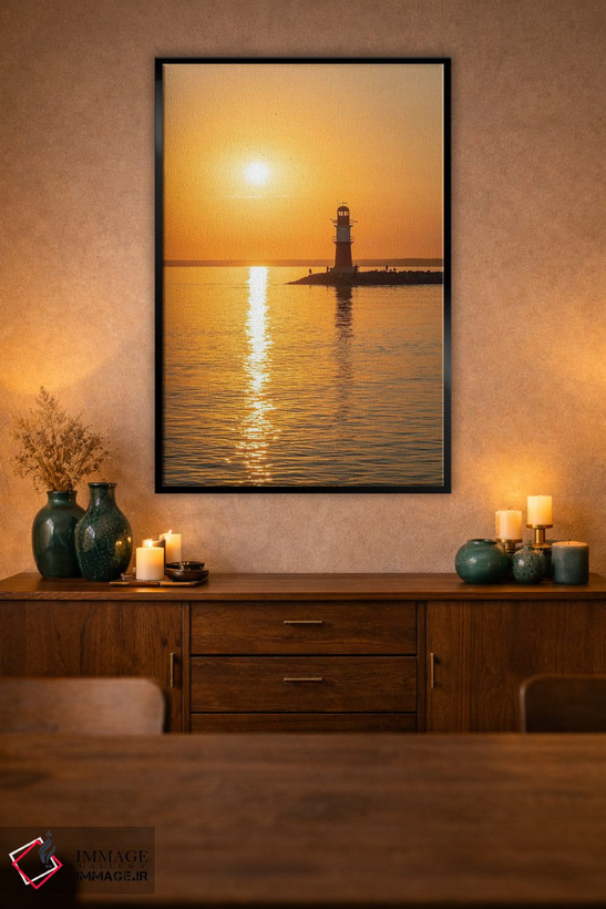 تابلو دکوراتیو Warnemünde, Rostock, Mecklenburg-Vorpommern, Germany,طلوع آفتاب… اثر یان بکه - D2B