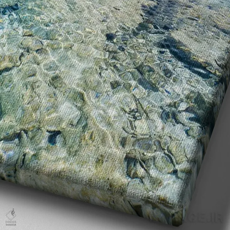 تابلو دکوراتیو Fakarava Atoll, French Polynesia,تالاب آبی، آتول فاکاراوا، پلی… اثر یان بکه - نمای نزدیک بافت بوم