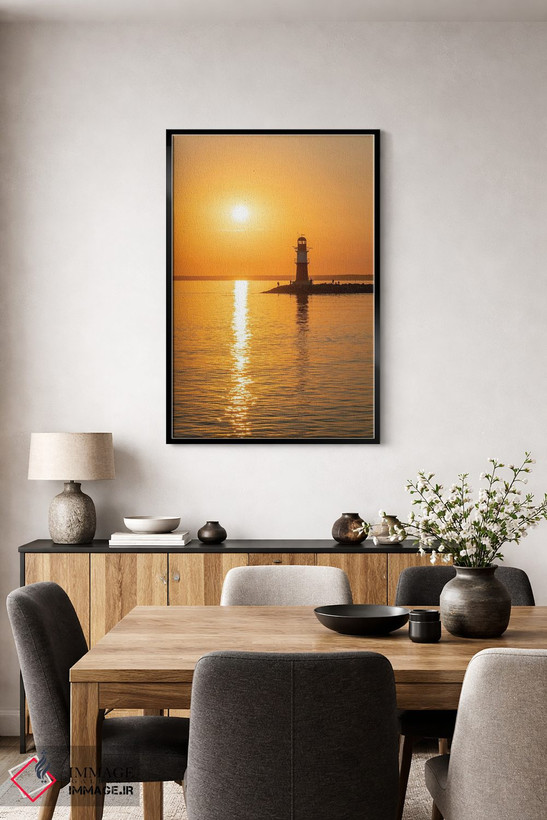 تابلو دکوراتیو Warnemünde, Rostock, Mecklenburg-Vorpommern, Germany,طلوع آفتاب… اثر یان بکه - D5B