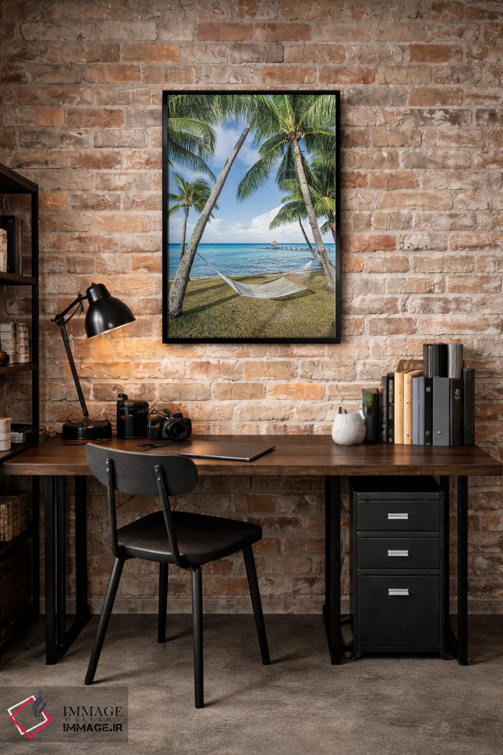 تابلو دکوراتیو تخت آویز در ساحل اثر یان بکه - D4B