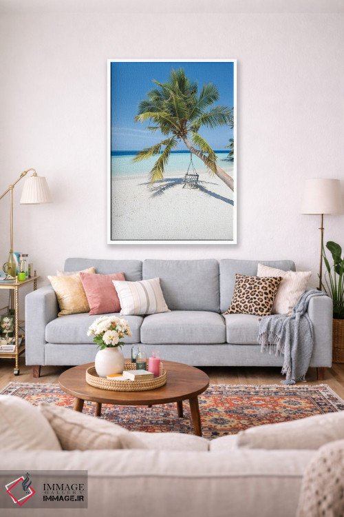 تابلو دکوراتیو Maldives,تعطیلات تابستانی در ساحل مالدیو اثر یان بکه - D1W