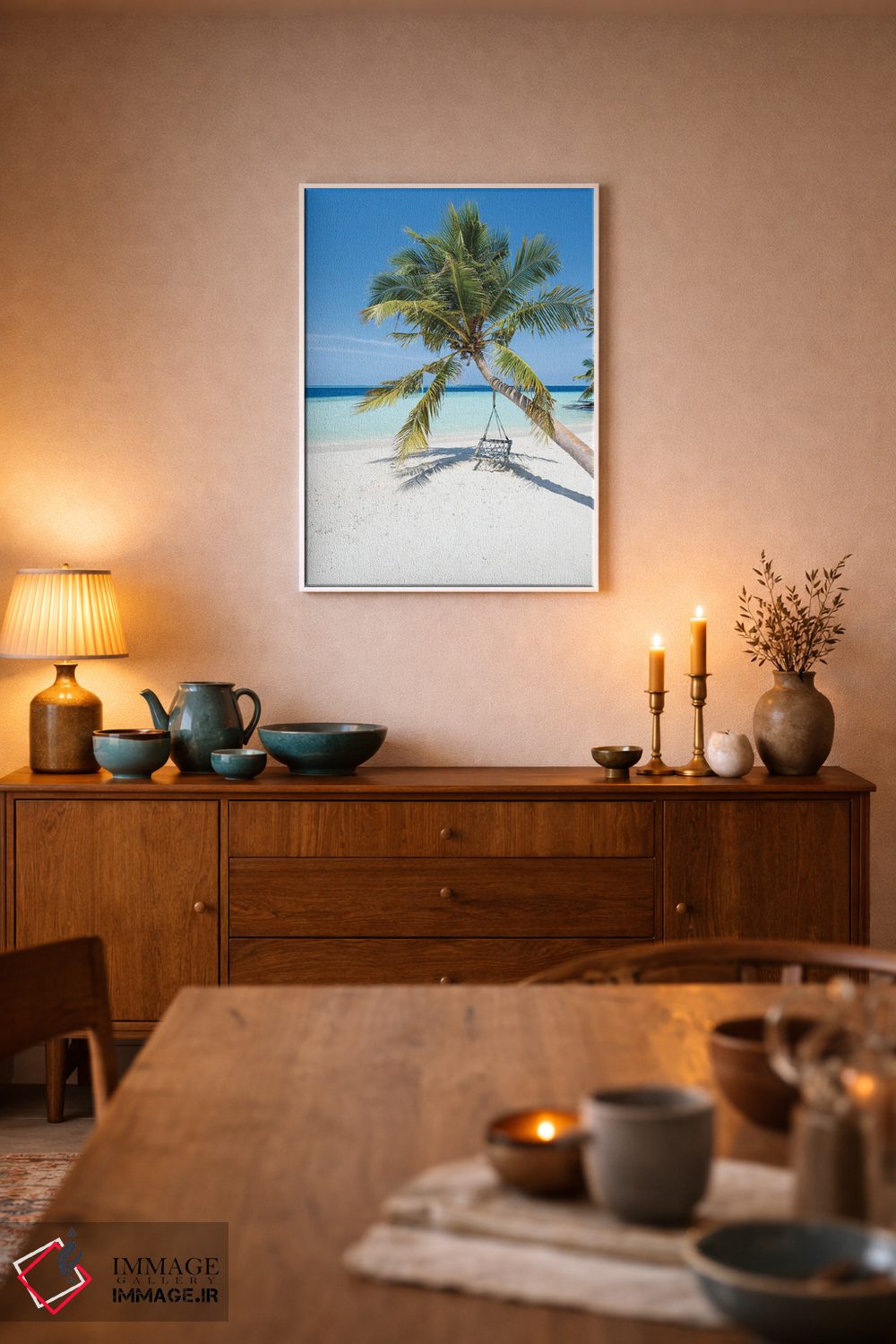 تابلو دکوراتیو Maldives,تعطیلات تابستانی در ساحل مالدیو اثر یان بکه - D6W