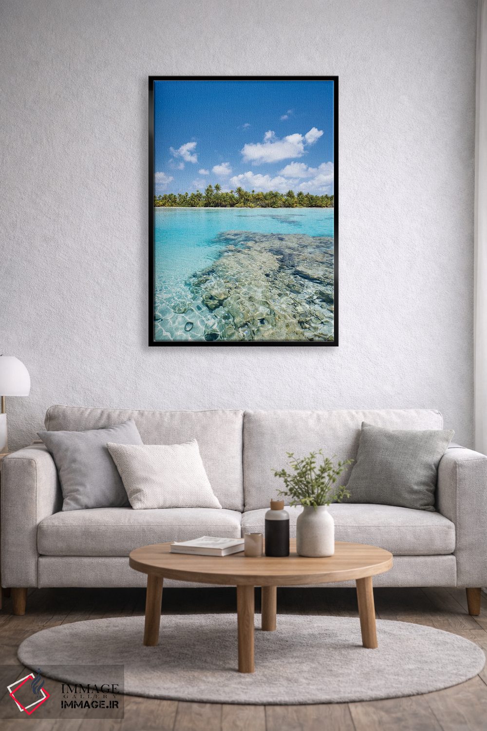 تابلو دکوراتیو Fakarava Atoll, French Polynesia,تالاب آبی، آتول فاکاراوا، پلی… اثر یان بکه - D4B