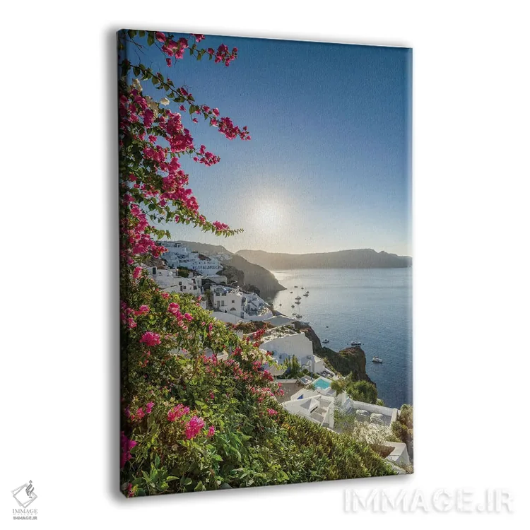 تابلو دکوراتیو Santorini , Greece,طلوع خورشید در اویا، سانتورینی ، یونان اثر یان بکه - نمای پرسپکتیو محصول