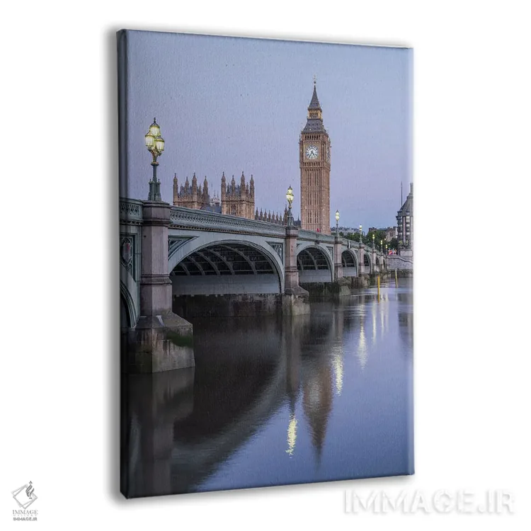 تابلو دکوراتیو London, United Kingdom,پل وست مینستر و برج ساعت بیگ بن، لندن، ب… اثر یان بکه - نمای پرسپکتیو محصول