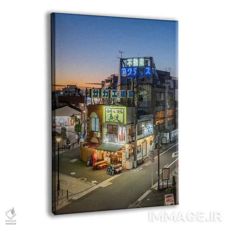 تابلو دکوراتیو Japan,رستوران ژاپنی در توکیو، ژاپن اثر یان بکه - نمای پرسپکتیو محصول