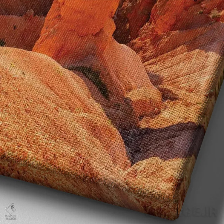 تابلو دکوراتیو Bryce Canyon National Park, Utah, USA,پتک ثور، پارک ملی برایس ک… اثر یان بکه - نمای نزدیک بافت بوم