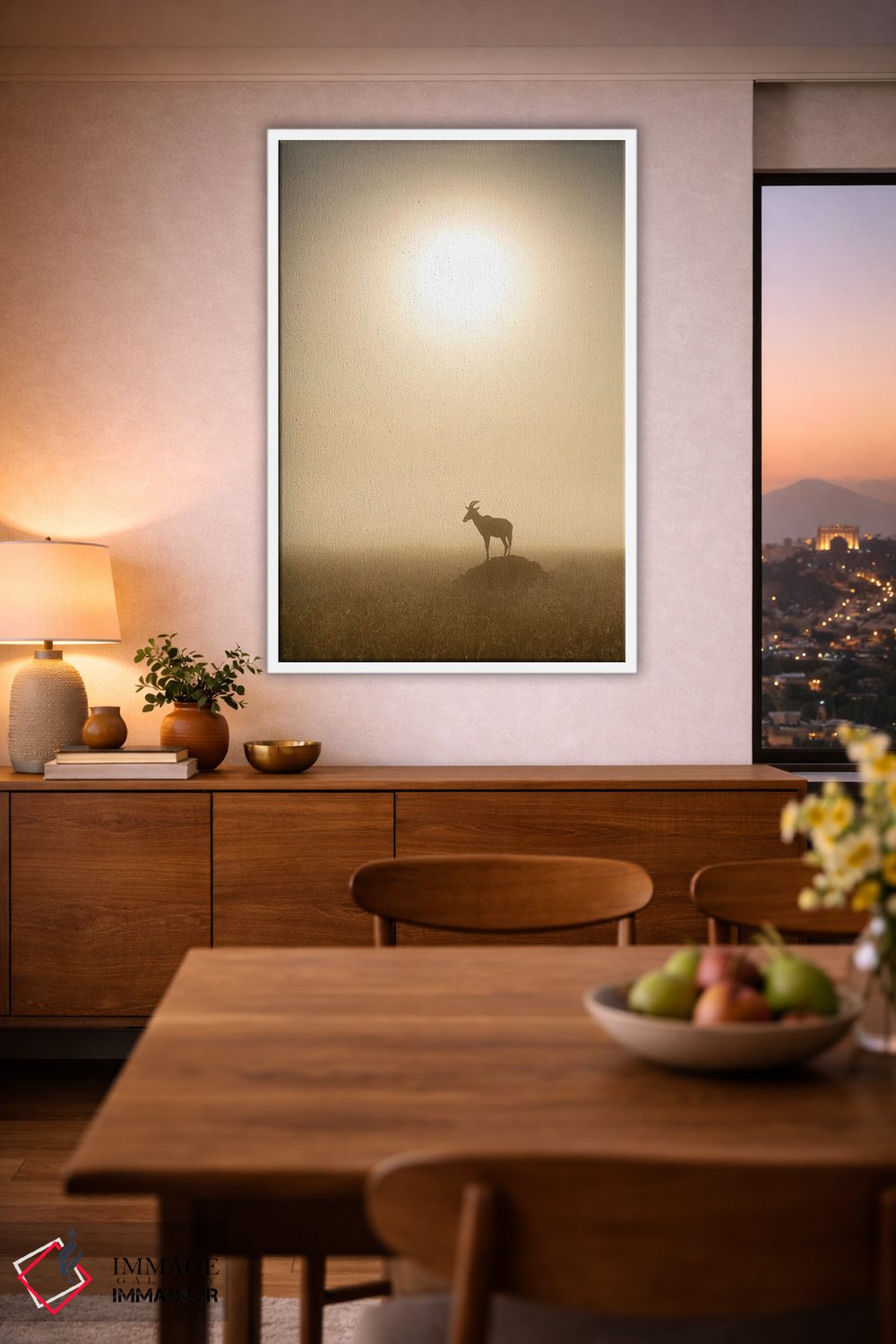 تابلو دکوراتیو Maasai Mara , Kenya,آهوی توپـی موقع طلوع، ماسایی مارا ، کنیا اثر یان بکه - D1W