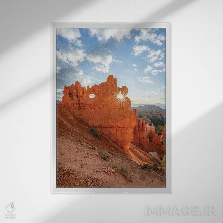 تابلو دکوراتیو Utah, USA,هوتوز در پارک ملی برایس کنیون، یوتا، آمریکا اثر یان بکه - نمای قابدار سفید