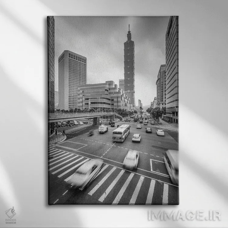 تابلو دکوراتیو Taiwan, Republic Of China,آسمان خراش تایپه ۱۰۱، تایوان، جمهوری… اثر یان بکه - نمای روبهرو روی دیوار