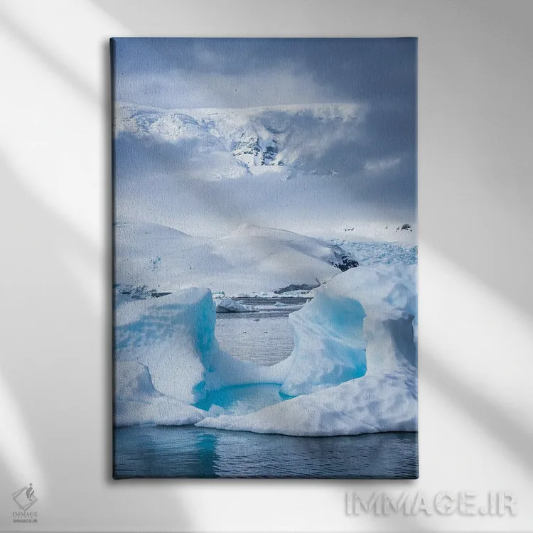 تابلو دکوراتیو Antarctic Peninsula, Southern Polar Ocean,آب های یخی جنوبگان، ش… اثر یان بکه - نمای روبهرو روی دیوار