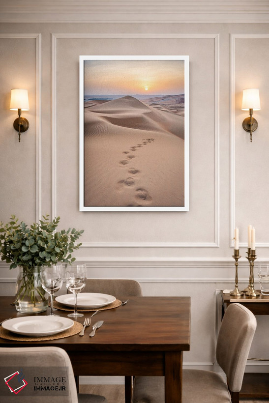 تابلو دکوراتیو Empty Quarter, Abu Dhabi, United Arab Emirates,غروب در صحرای رو… اثر یان بکه - D1W